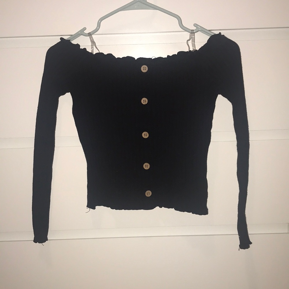 Black crop top